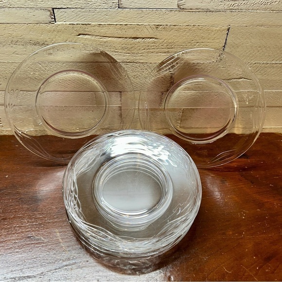 FOSTORIA, CORONET CLEAR, 7 1/2” SALAD PLATE. SET OF 8. NO CHIPS OR CRACKS. - Picture 6 of 6